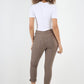 Side Glitter Ribbon Drawstring Magic Pants