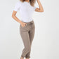 Side Glitter Ribbon Drawstring Magic Pants
