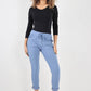 Side Glitter Ribbon Drawstring Magic Pants