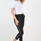 Side Glitter Ribbon Drawstring Magic Pants