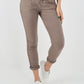 Stone-Side Glitter Ribbon Drawstring Magic Pants
