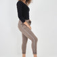 Side Glitter Ribbon Drawstring Magic Pants