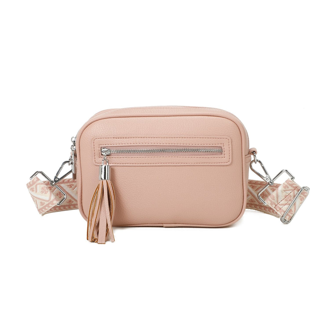 JM1380 Double zip Crossbody Bag