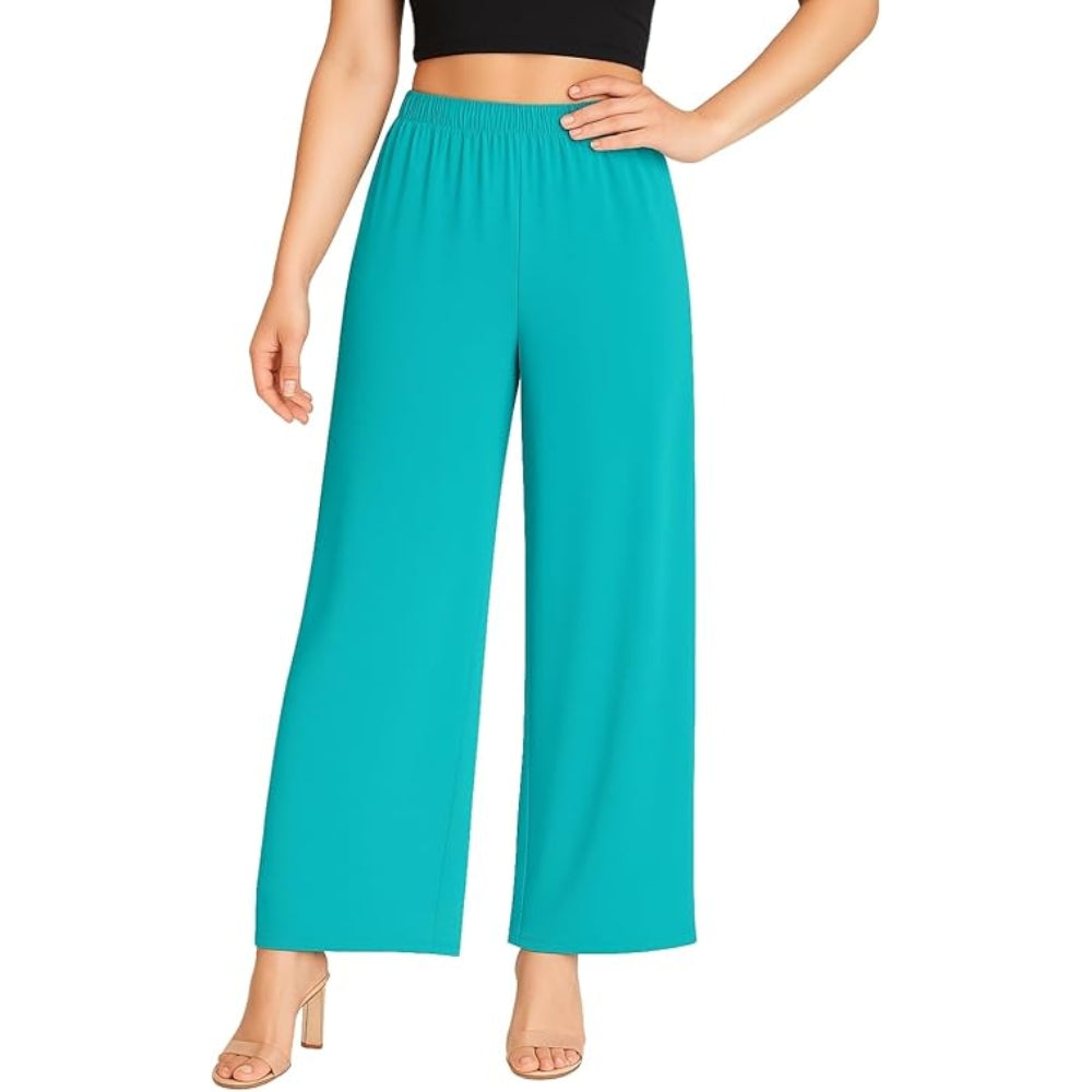 Flared Wide Leg Palazzo Full Length Long Trousers
