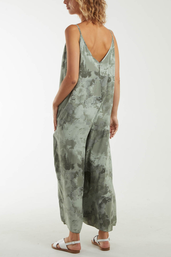 Smoky Print Cami Relaxed Fit Jumpsuit