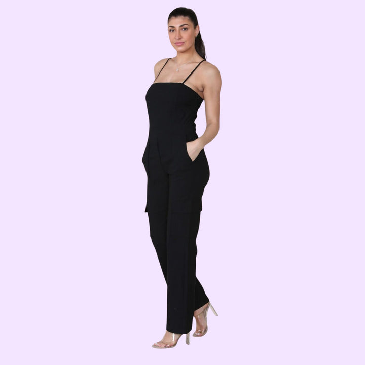 CARGO JUMPSUIT WITH POCKET DETAIL