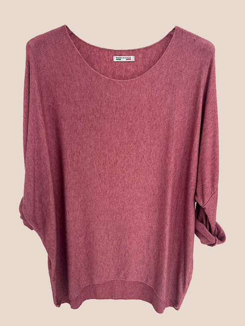 Plain Knit Sweater Top