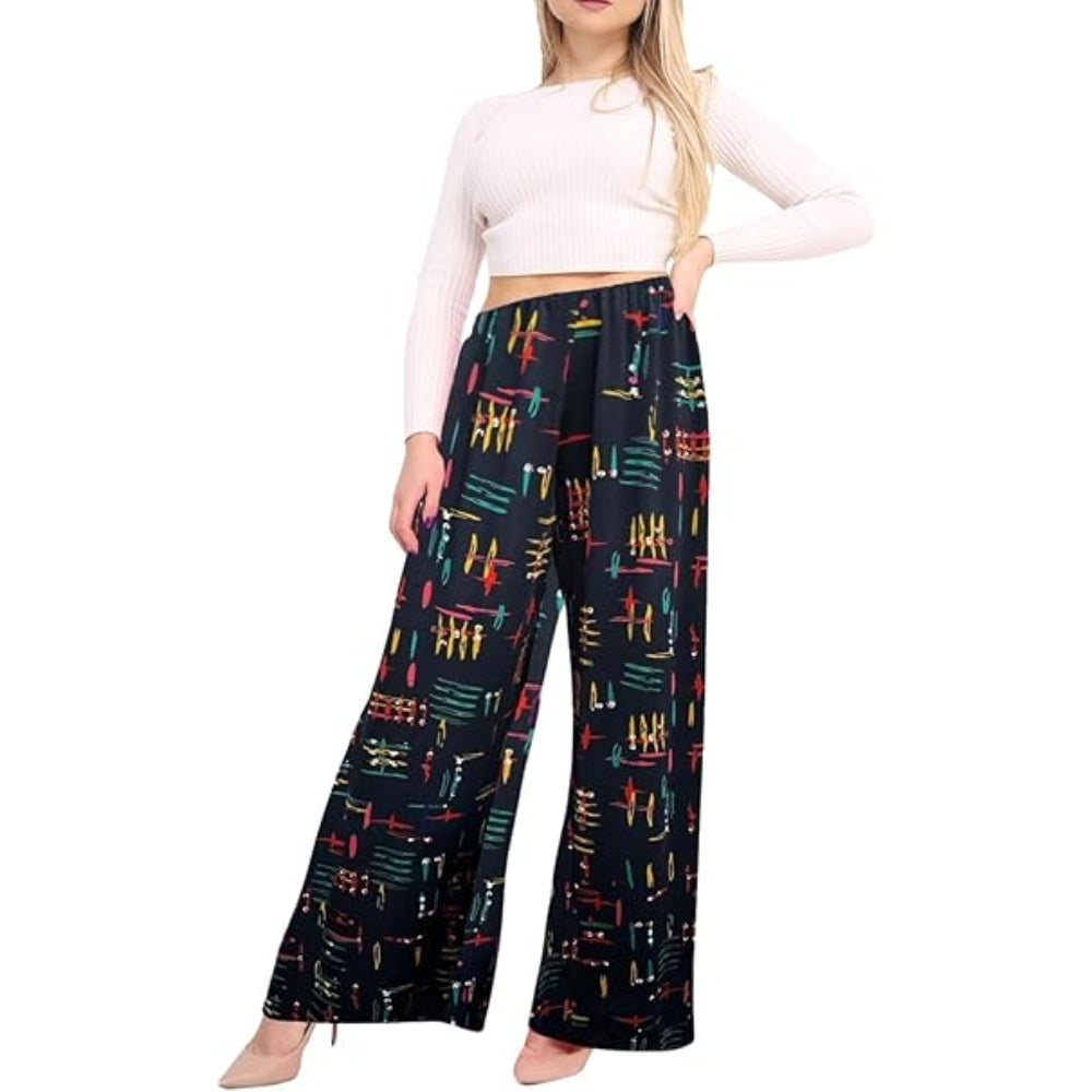 Printed Wide Leg Palazzo Long