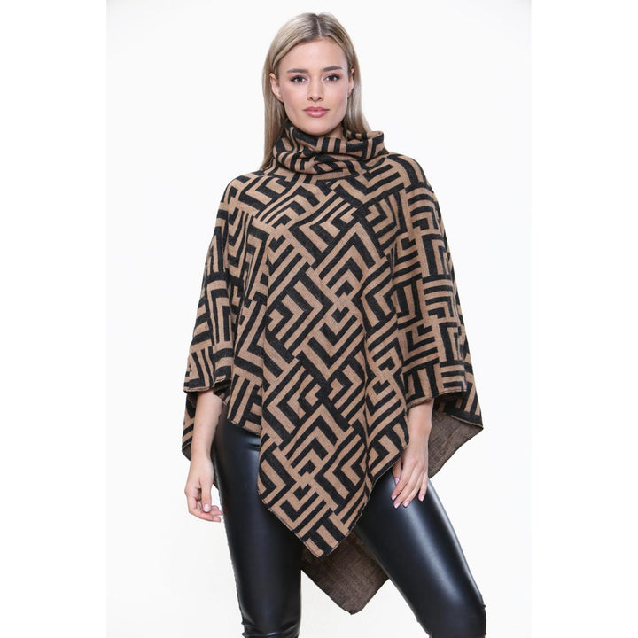 Italian High Neck Poncho