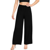 Flared Wide Leg Palazzo Full Length Long Trousers
