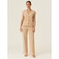 3-gold button short sleeve set