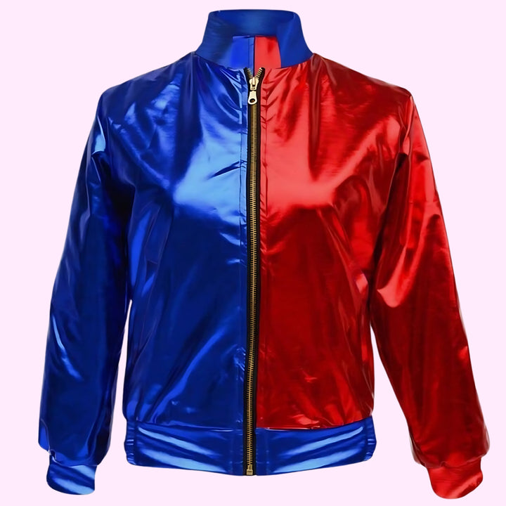 Kids Red Blue Bomber Jacket