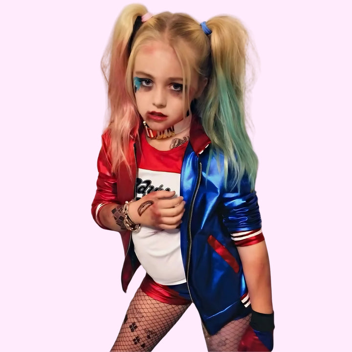 Halloween Kids Red Blue Jocker Bomber jacket