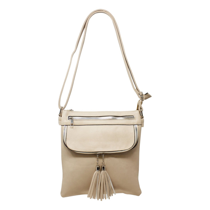 Front Flip with Double Tassel Crossbody