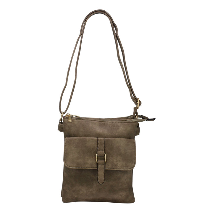 Crossbody with a Front Magnetic Flap Pocket