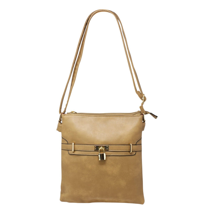 Small Front Lock Crossbody Bag