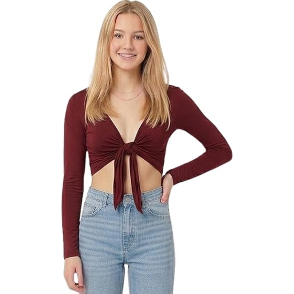 Women’s Tie Up Bolero Shrug Cropped Cardigan
