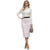 Knee Length Midi Pencil Skirt Plain Colors