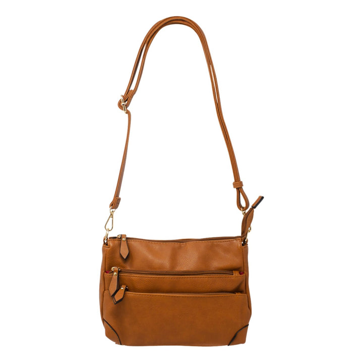 Small Double Front Zipper Crossbody