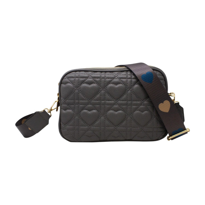 Hearts Patterns Crossbody Camera Bag