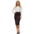 Knee Length Midi Pencil Skirt Plain Colors