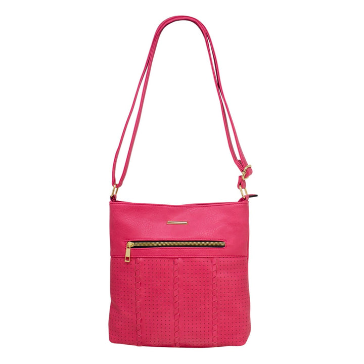 Multi-zip Ladies Front Detail Crossbody