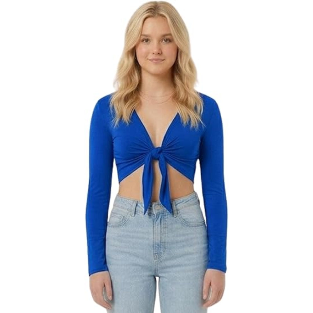 Women’s Tie Up Bolero Shrug Cropped Cardigan