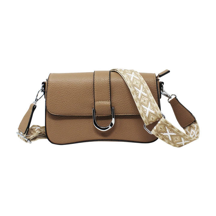 Double Zipper Leather Camera Bag with Bee