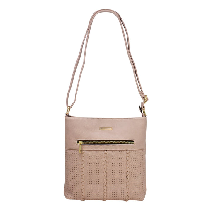 Multi-zip Ladies Front Detail Crossbody