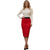 Knee Length Midi Pencil Skirt Plain Colors