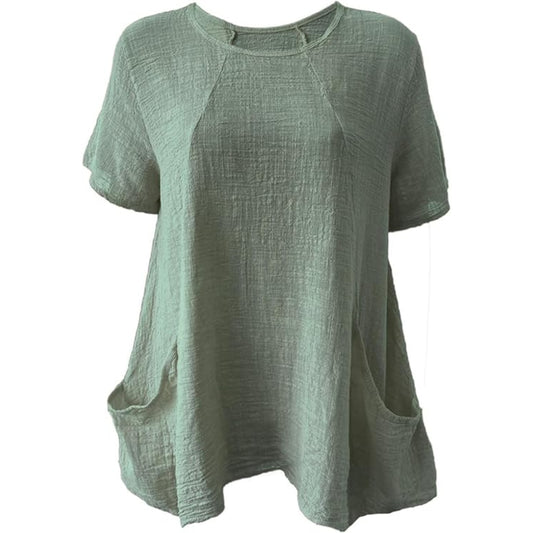 Italian Hanky Hem T-Shirt Tops