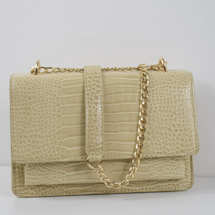 Croc Evening Crossbody Shoulder Bag