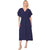 Italian Wrap Over Dress Frill Sleeve