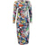 Printed Bodycon Midi Long Sleeve