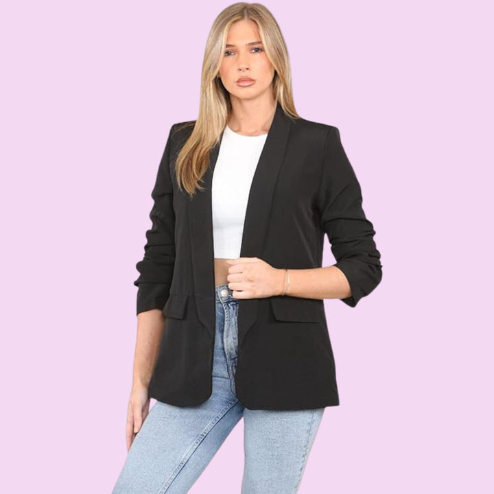 Rouge Sleeve Womens Italian Blazer