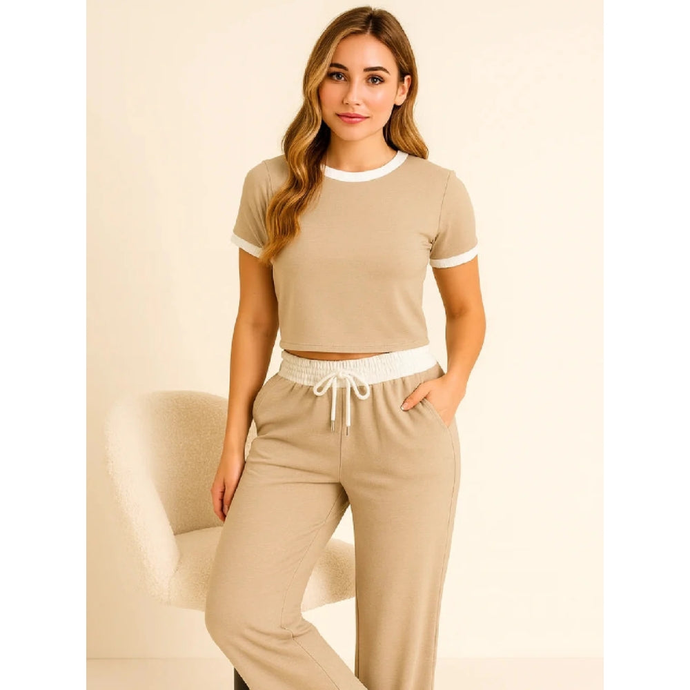 Contrast Trouser Set