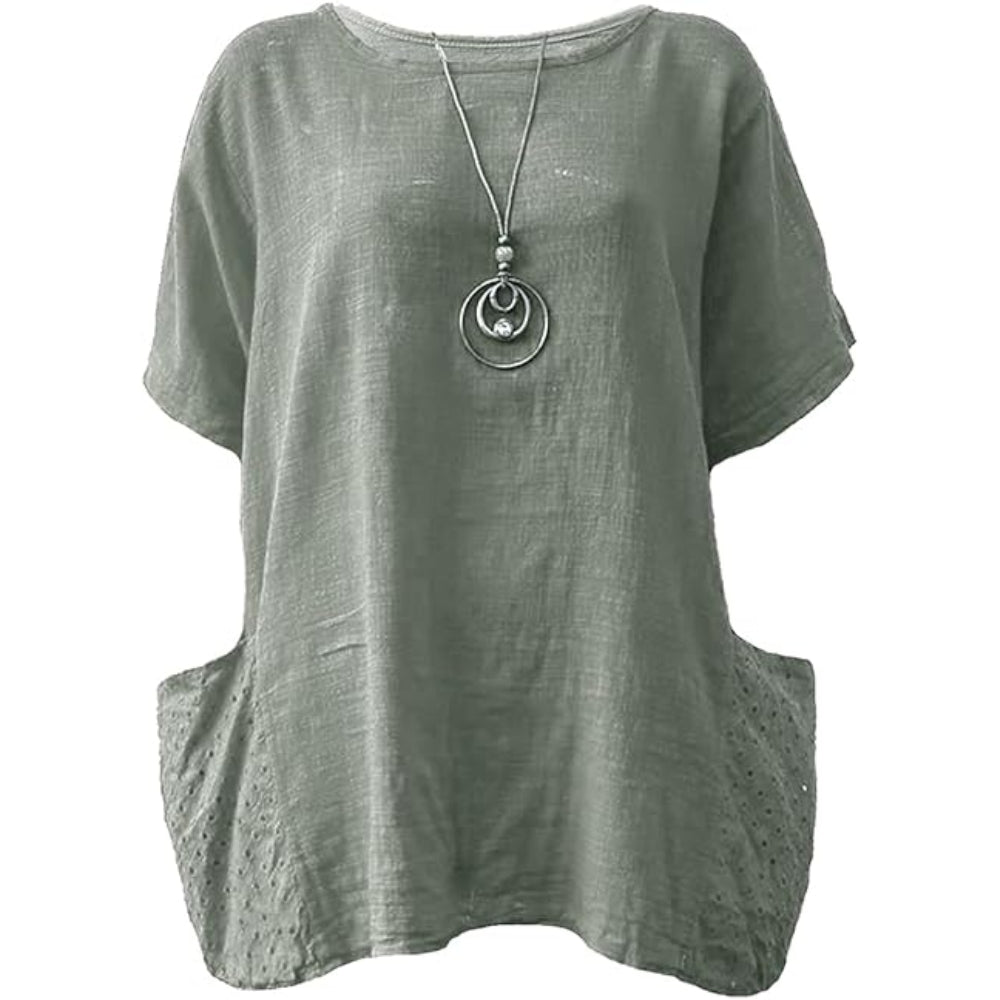 Italian Lace Pocket Top