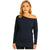 Off Shoulder Batwing Top Long Sleeve