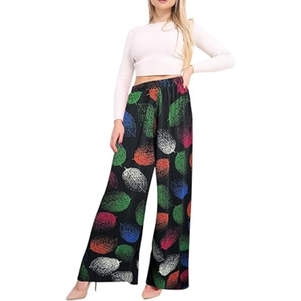 Printed Wide Leg Palazzo Long
