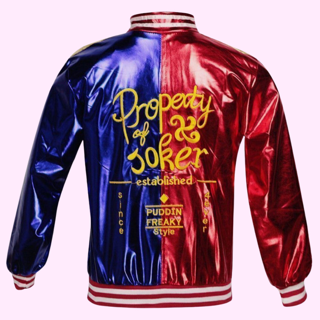 Halloween Kids Red Blue Jocker Bomber jacket