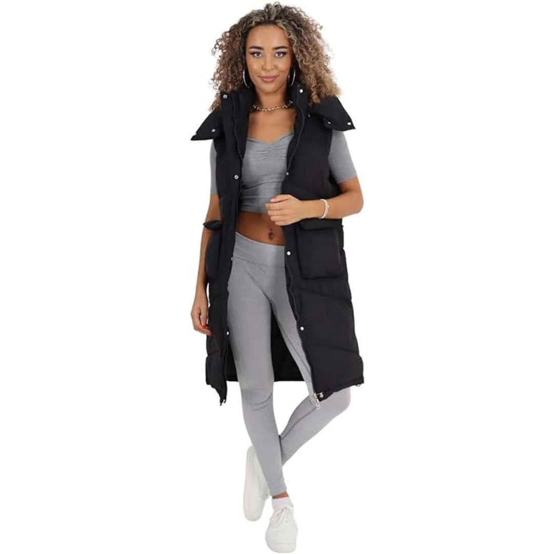 Sleeveless Long Gilet