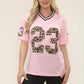 Leopard Base Print Varsity T-Shirt