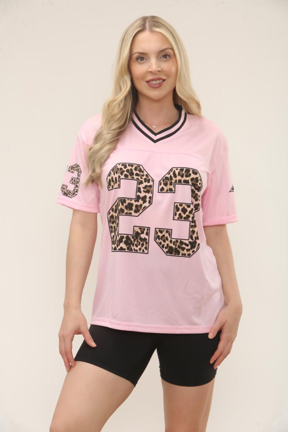 Leopard Base Print Varsity T-Shirt