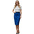 Knee Length Midi Pencil Skirt Plain Colors