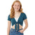 Women’s Tie Up Crop Bolero Shrug Cap Sleeve