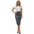 Knee Length Midi Pencil Skirt Plain Colors