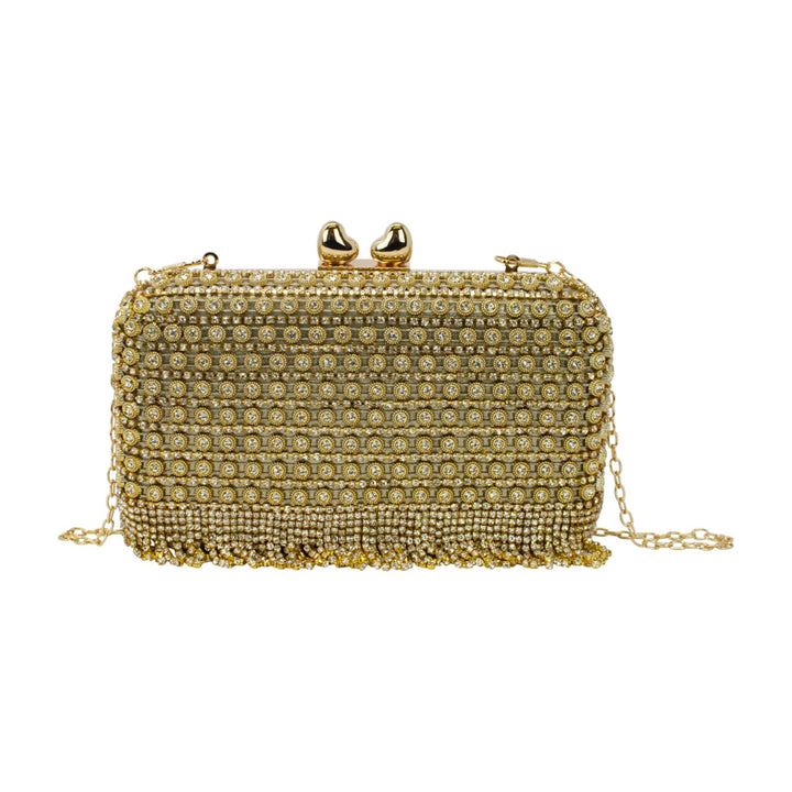 Diamante Tassel Evening Clutch