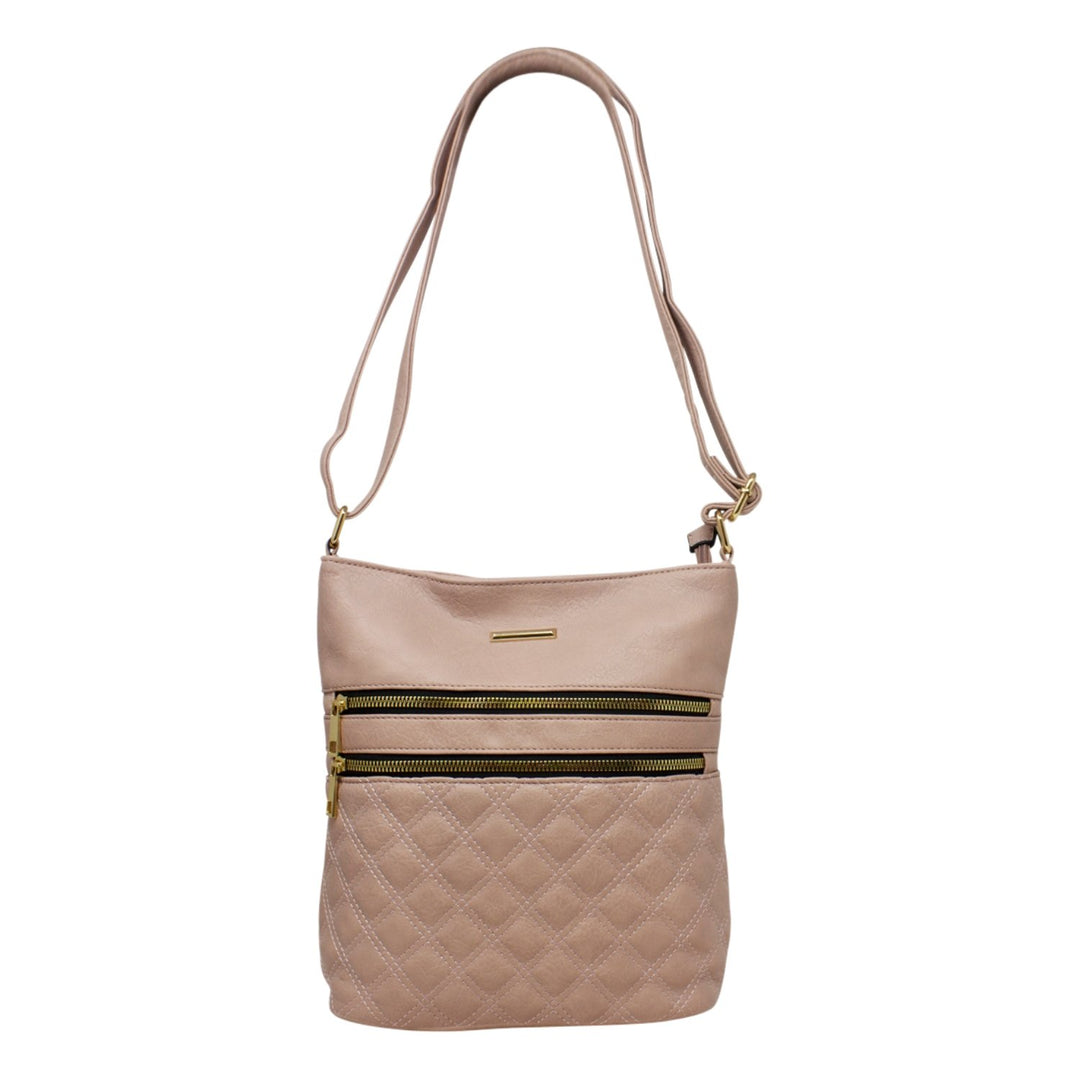 Alpini Quilted Double Zip Crossbody