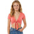 Women’s Tie Up Crop Bolero Shrug Cap Sleeve