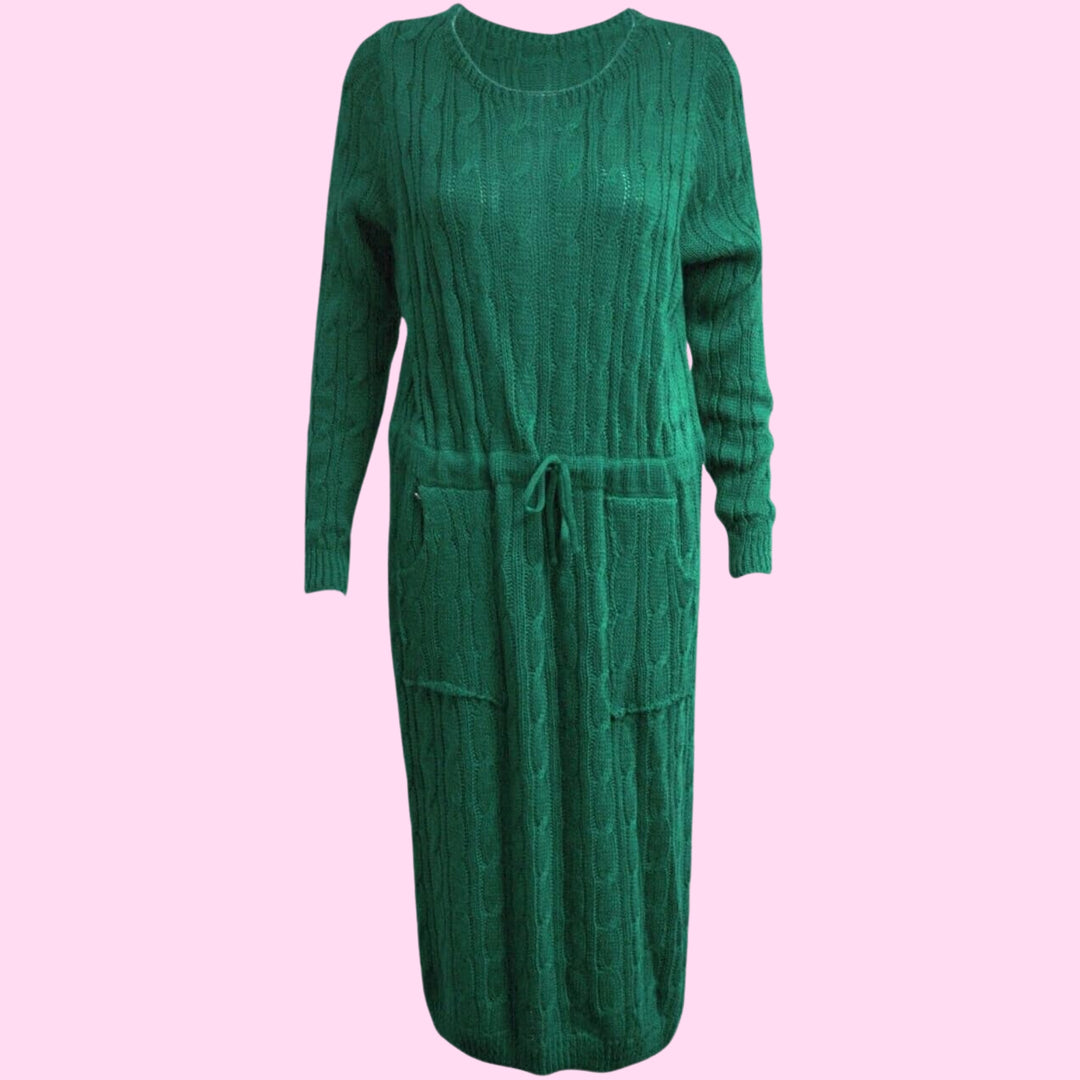 Knitted Tie Pope MIDI Dress